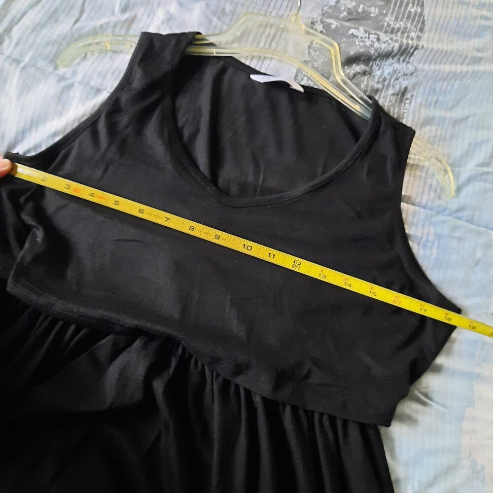 Maternity Nursing Tank Dress, Sleeveless VNeck w/ pockets NWT! - Black, Size S - Picture 14 of 16